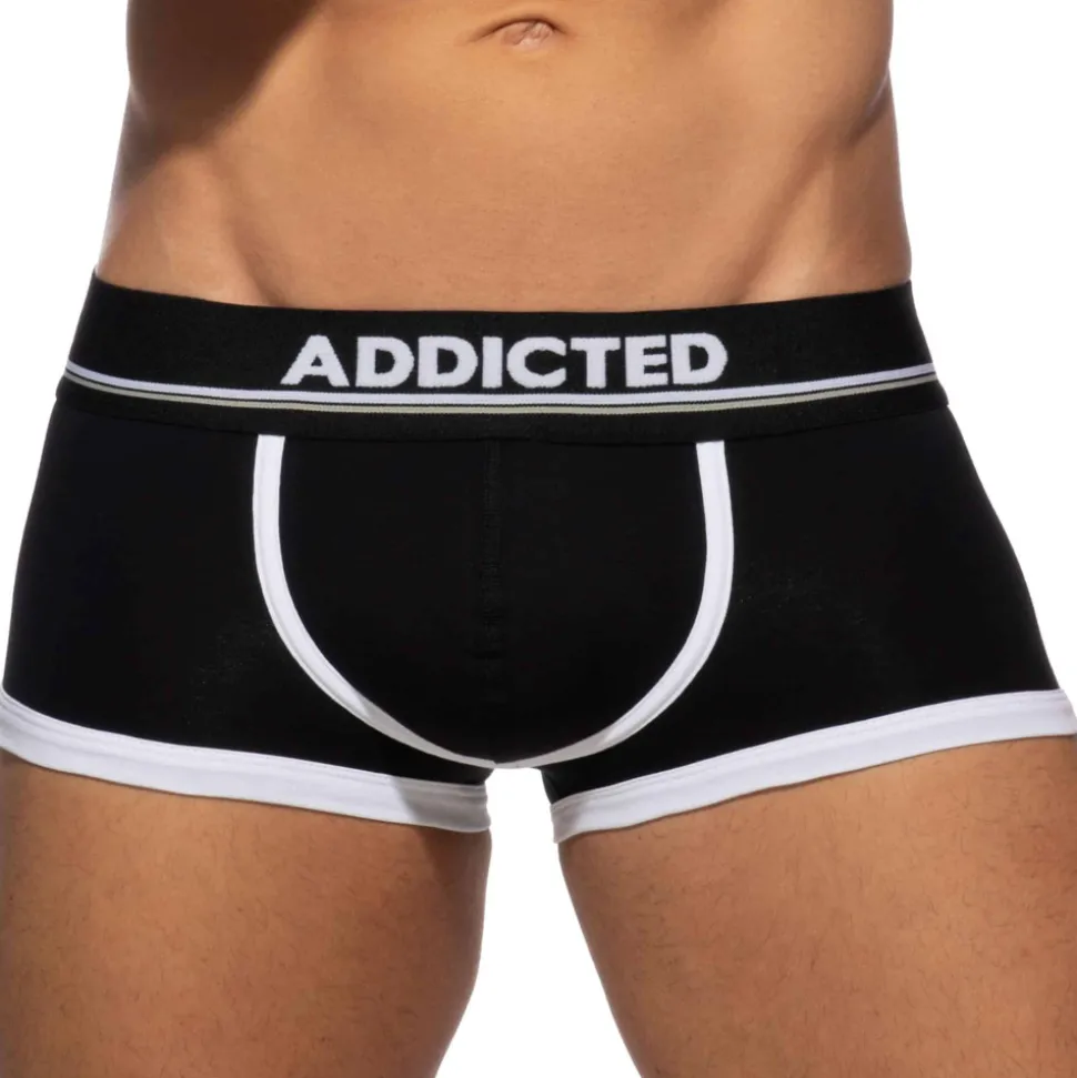 Shorty Basic Colors Coton Noir - Blanc