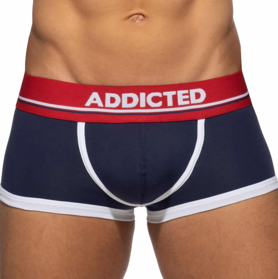 Shorty Basic Colors Coton Bleu Marine - Rouge