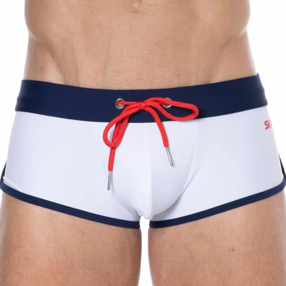 Shorty de Bain Blanc