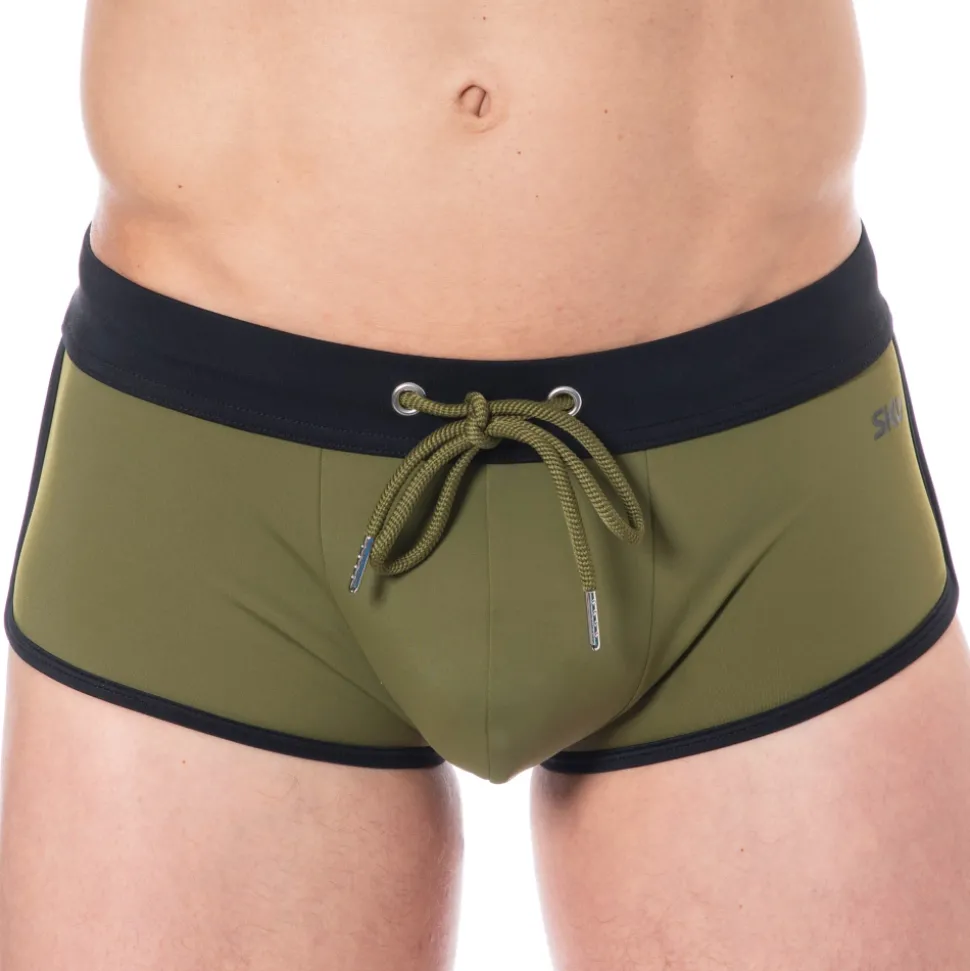 Shorty de Bain Kaki