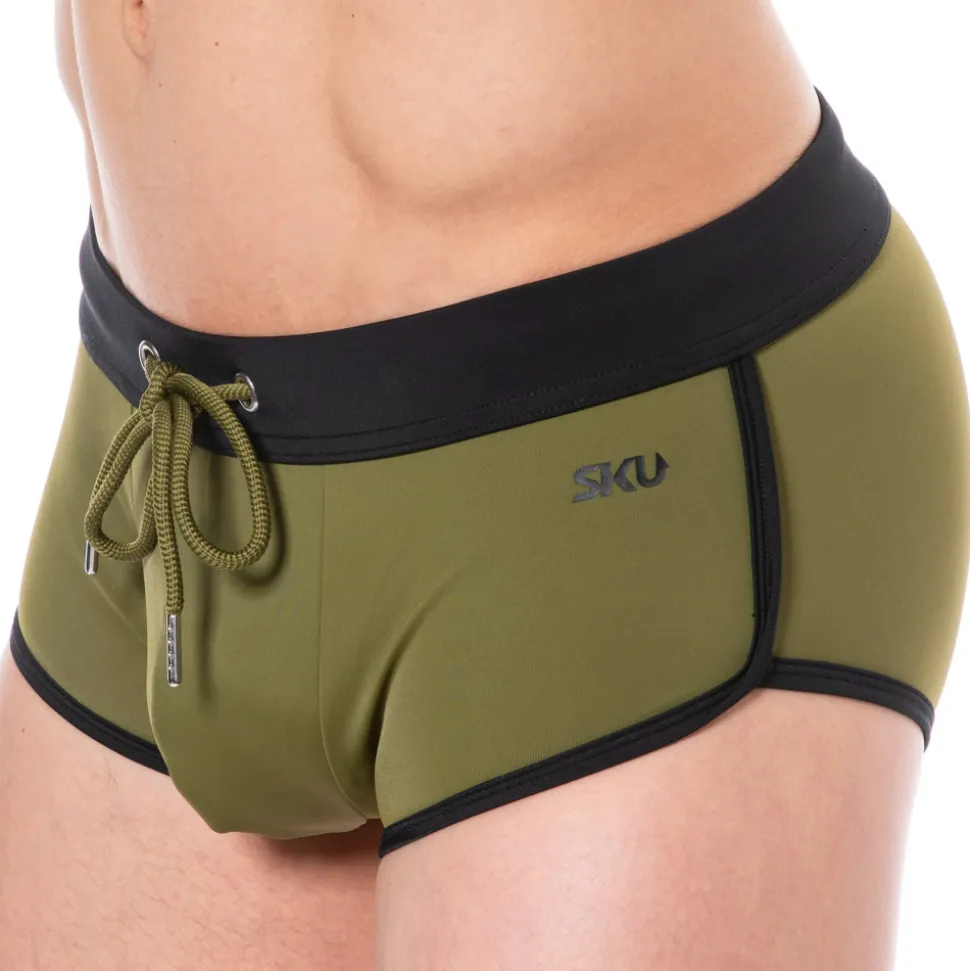 Shorty de Bain Kaki