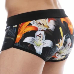 Shorty de Bain Tropical Summer Noir