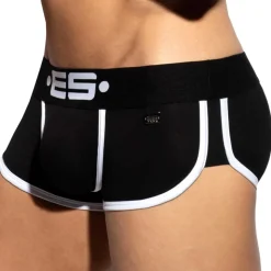 Shorty Double Side Coton Noir - Blanc
