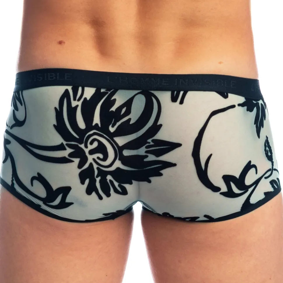 Shorty Hipster Push Up Velours Mystique Turquoise