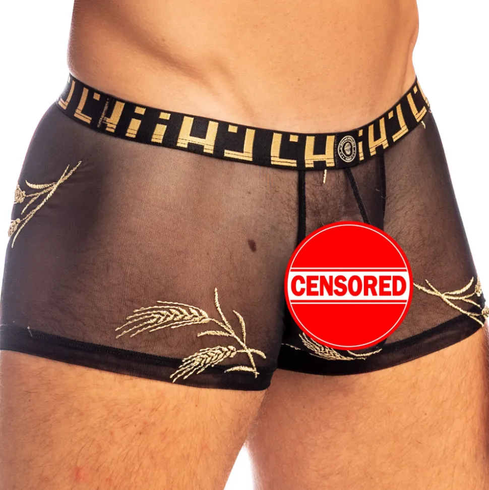 Shorty Hipster Push-Up Epi d'Or Noir