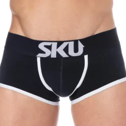 Shorty Logo Coton Bleu Marine