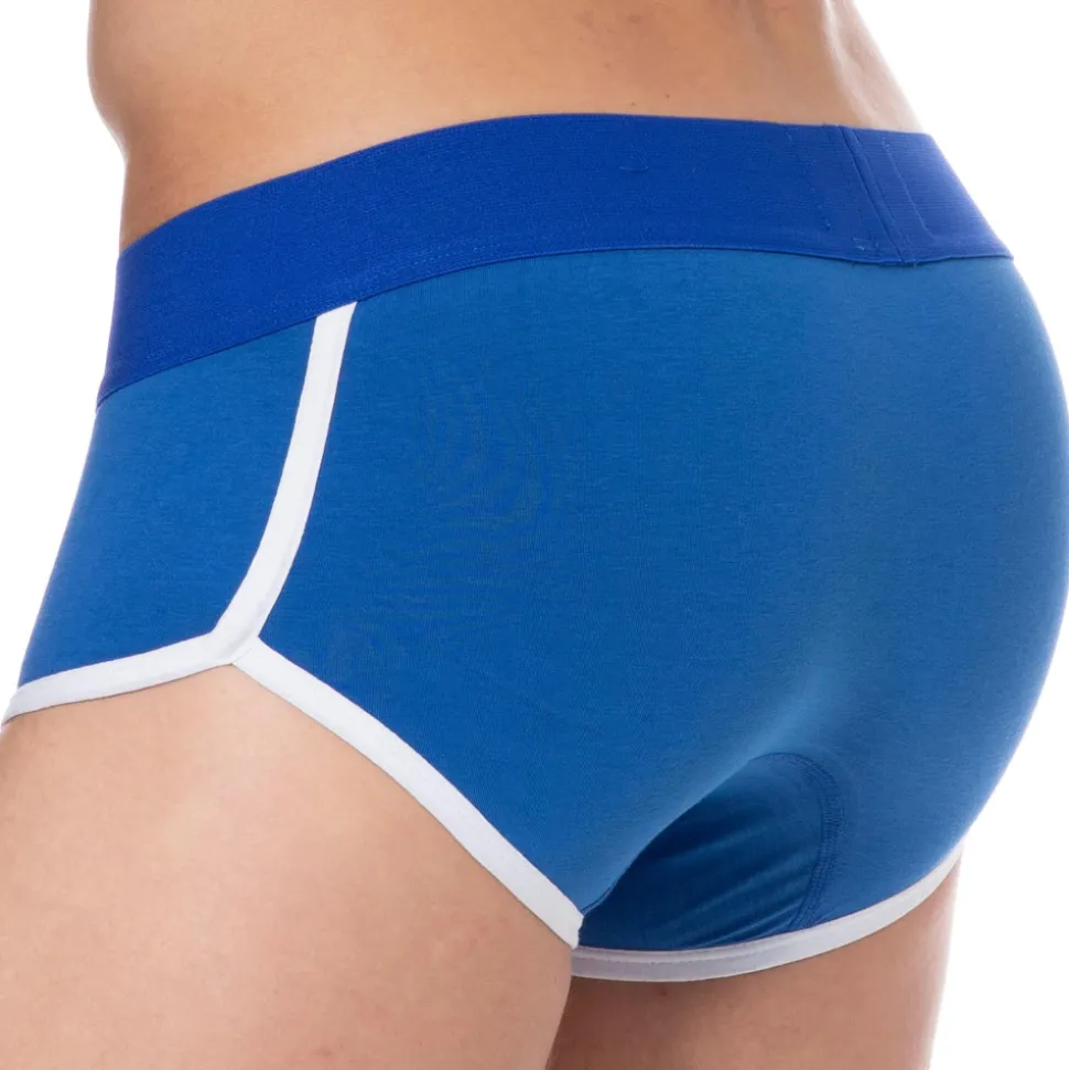 Shorty Logo Coton Bleu Roi