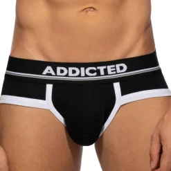 Slip Basic Colors Coton Noir - Blanc