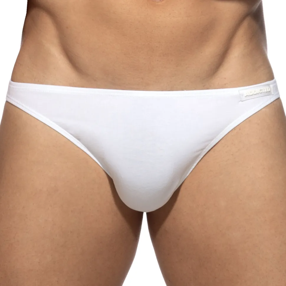 Slip Bikini Coton Blanc