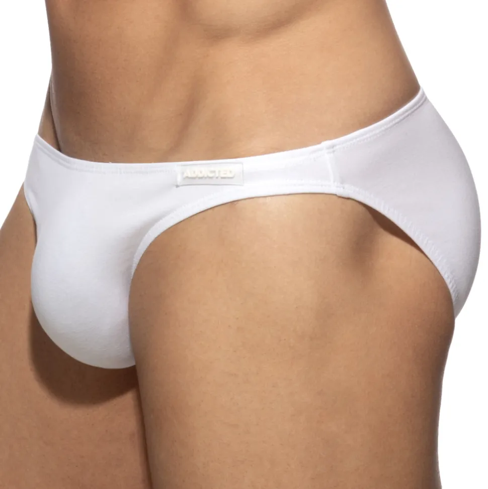 Slip Bikini Coton Blanc
