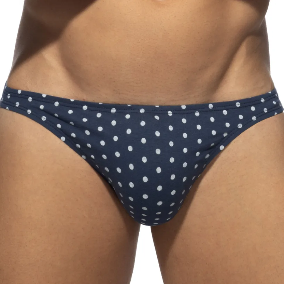Slip Bikini Cum Dots Bleu Marine