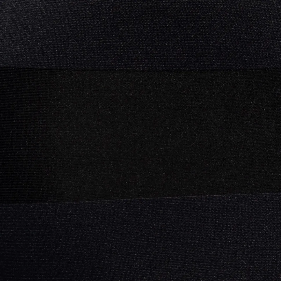 Slip Bikini Rayure Epaisse - Noir