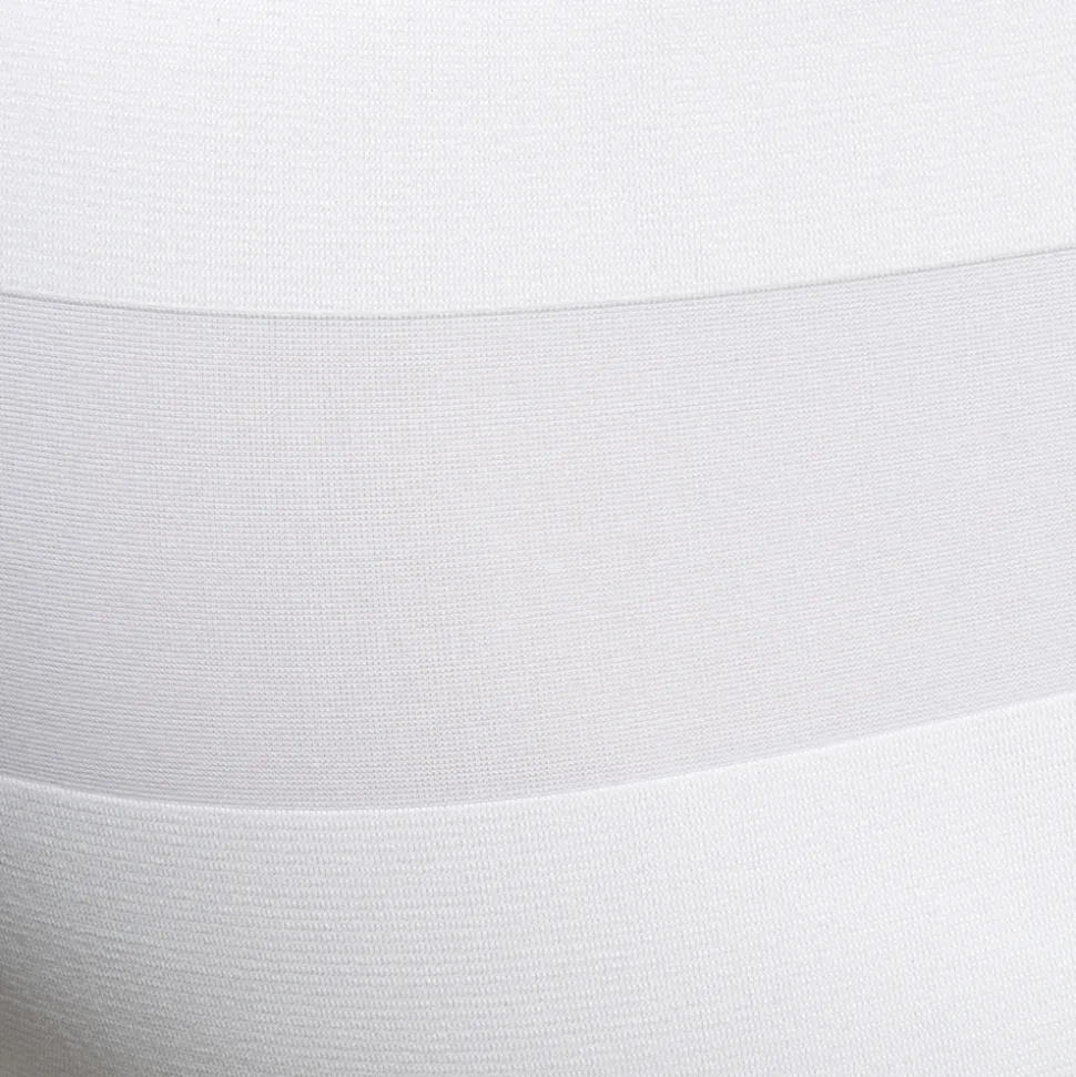 Slip Bikini Rayure Epaisse - Blanc