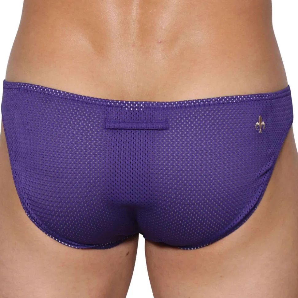 Slip Bikini Tahiti Jaune - Violet