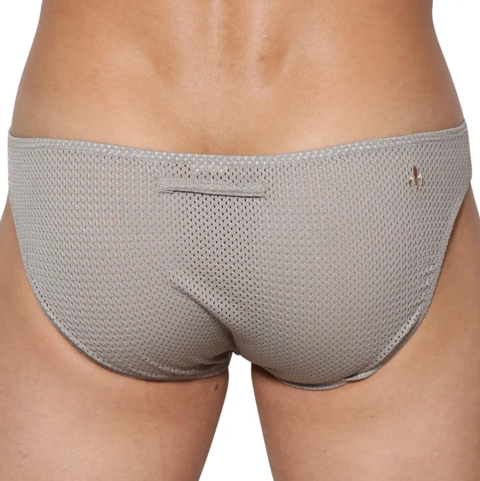 Slip Bikini Tahiti Kaki - Gris