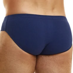 Slip Classique Peace Coton Bleu Marine