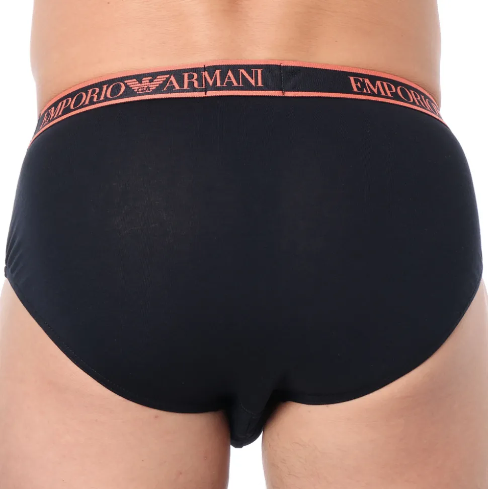 Slip Core Logoband Coton Marine - Orange