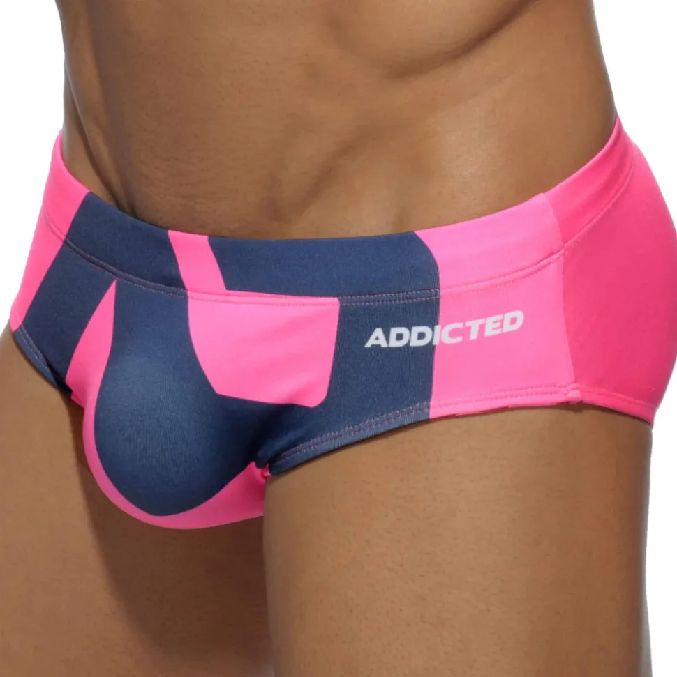 Slip de Bain AD Microfibre Fuchsia - Marine