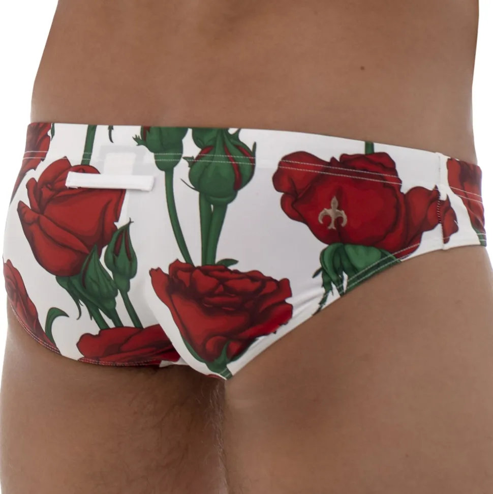 Slip de Bain Amour Blanc