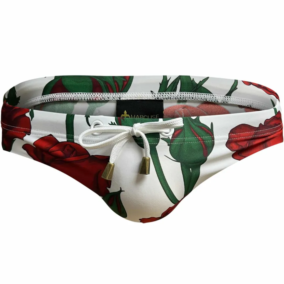 Slip de Bain Amour Blanc