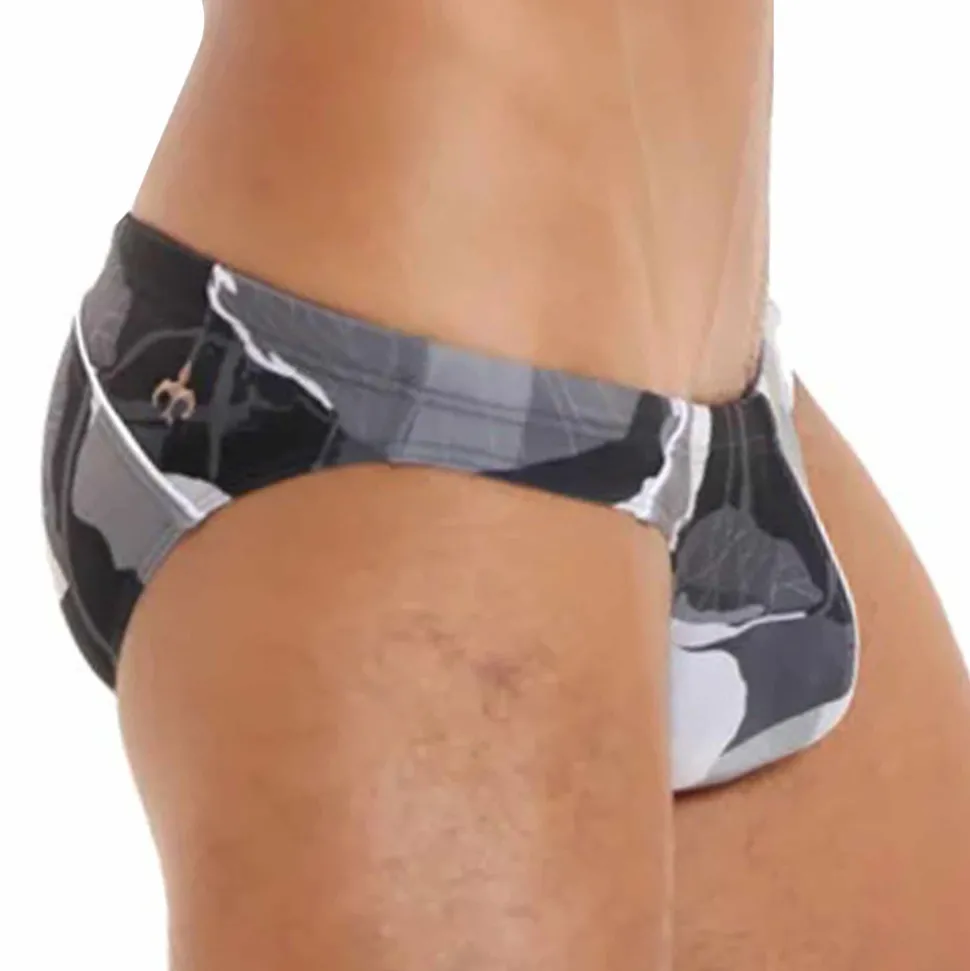 Slip de Bain Anémone Noir