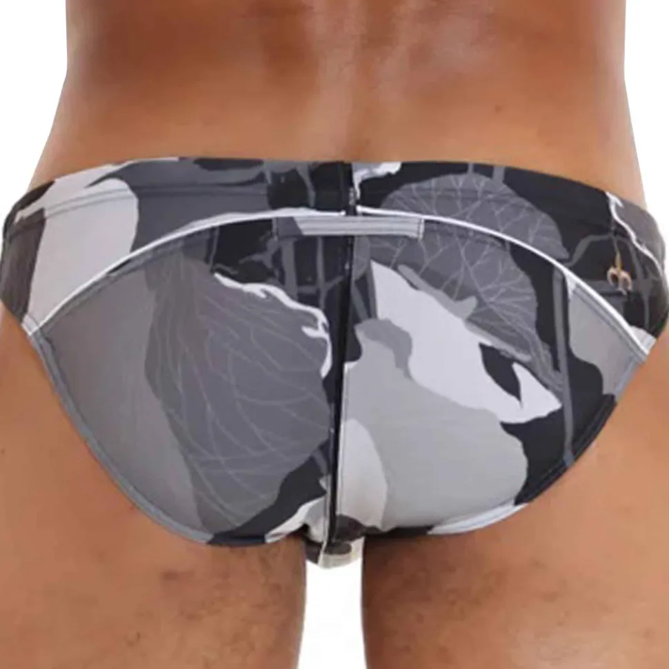 Slip de Bain Anémone Noir