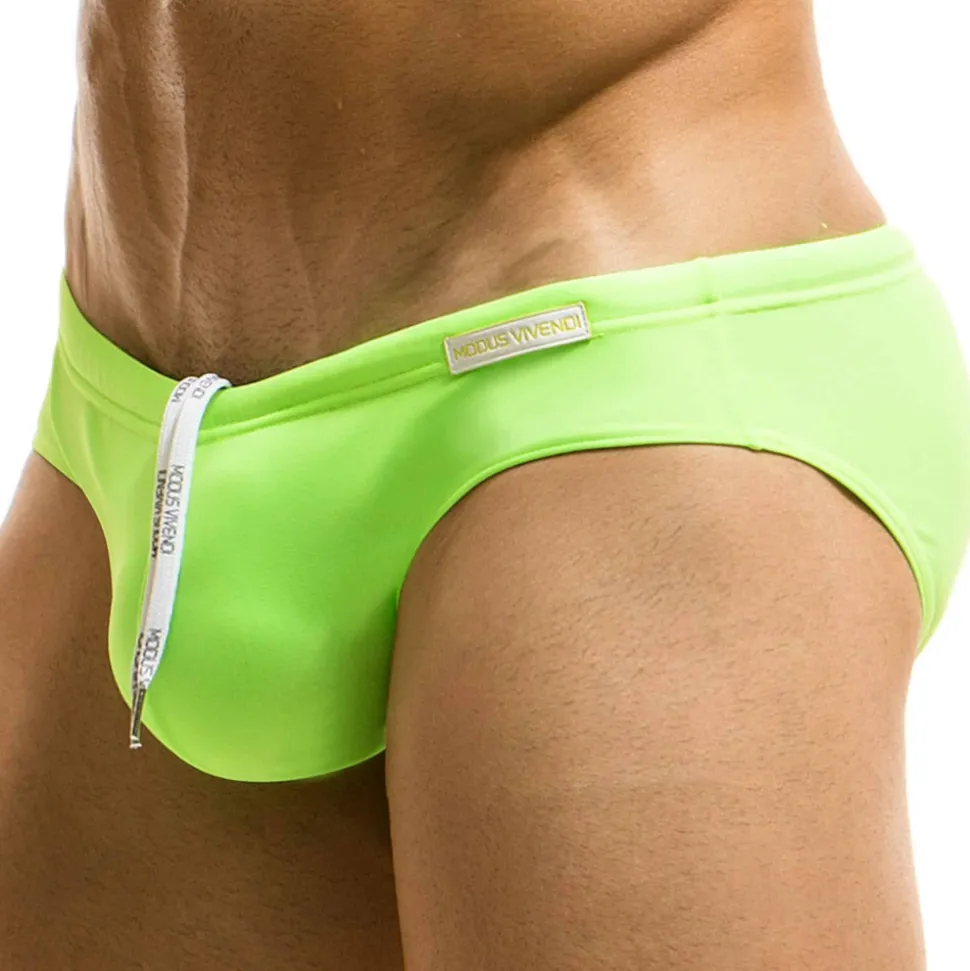 Slip de Bain Classique Citron Vert