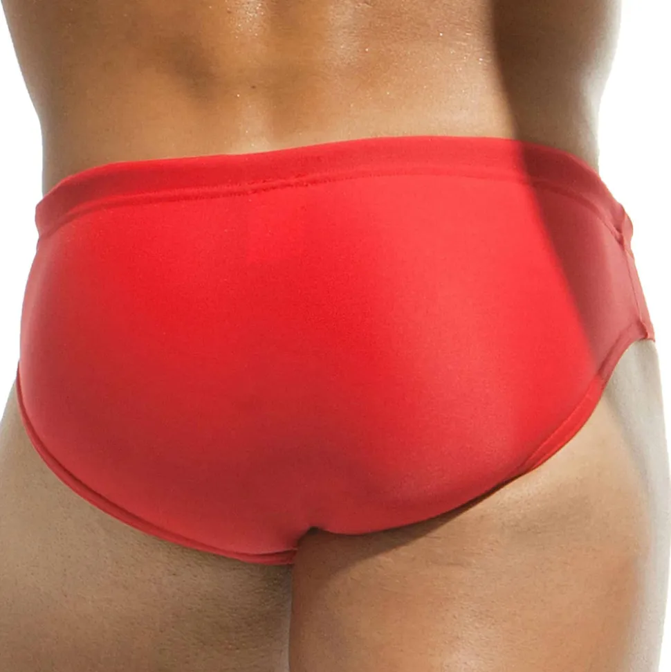 Slip de Bain Classique Rouge