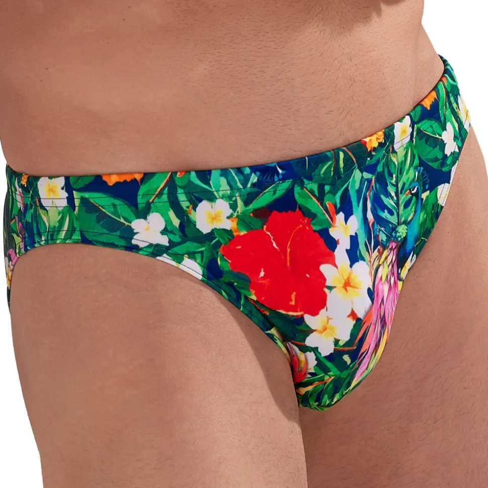Slip de Bain Micro Peacock