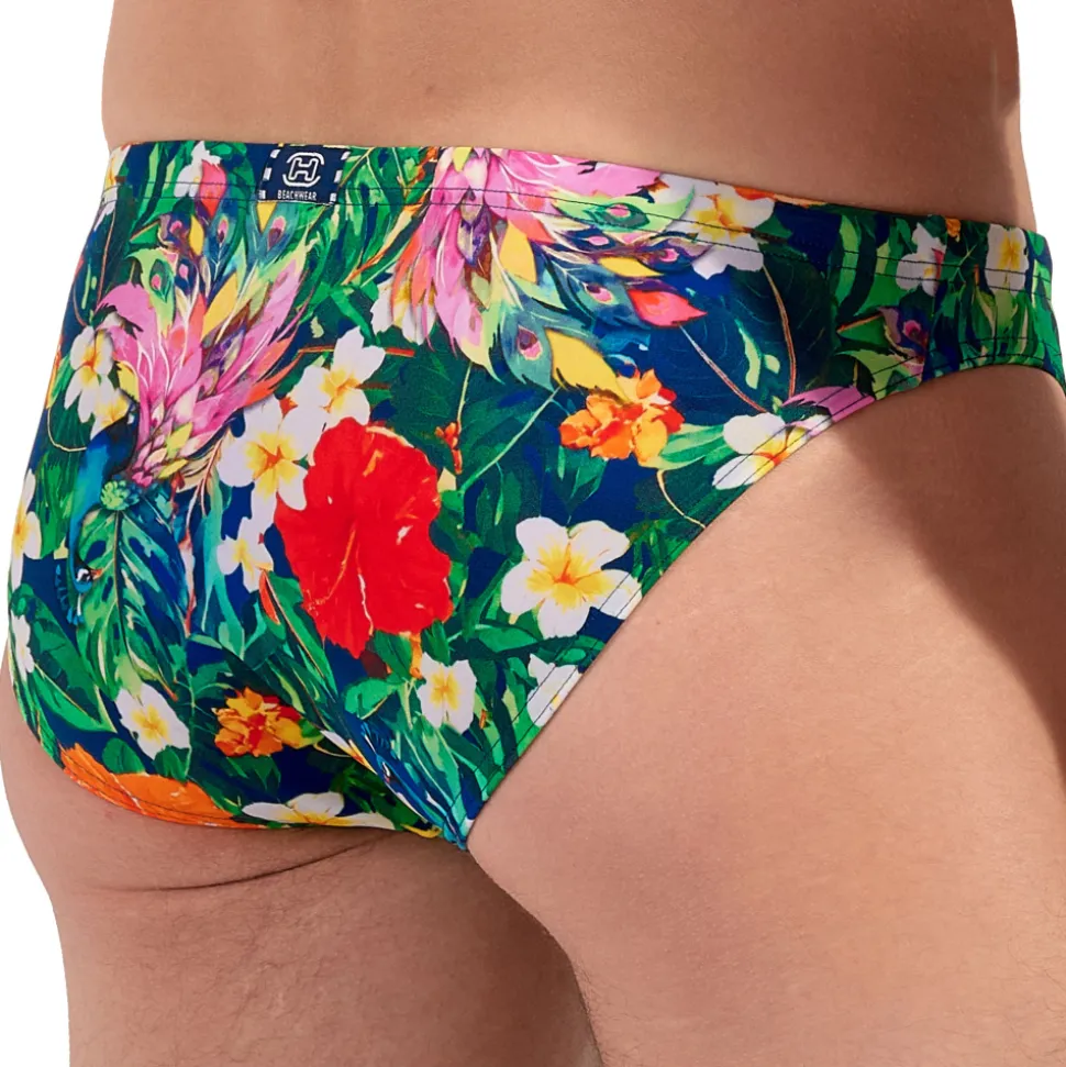 Slip de Bain Micro Peacock