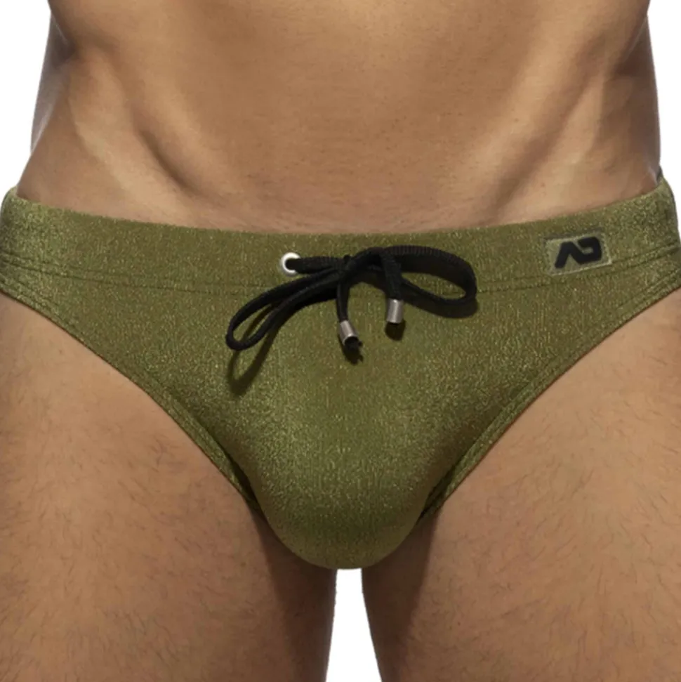 Slip de Bain Piqué Kaki
