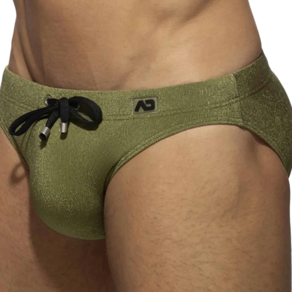 Slip de Bain Piqué Kaki