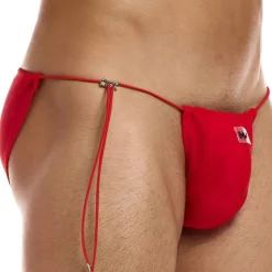 Slip de Bain Tanga Chameleon Rouge