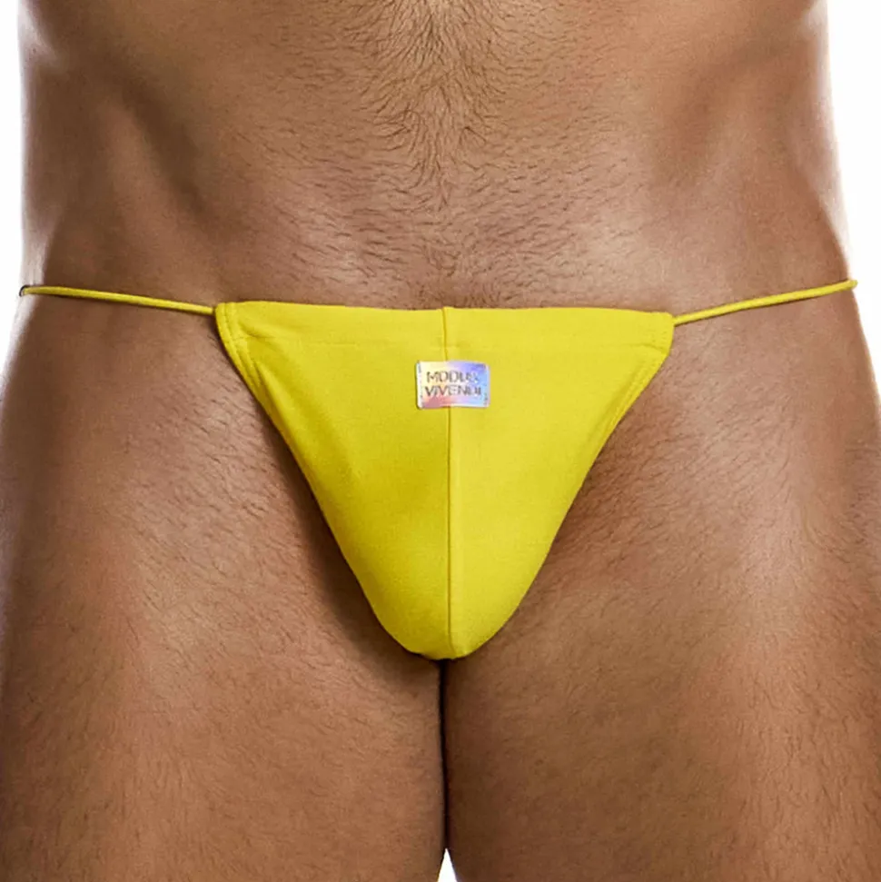 Slip de Bain Tanga Chameleon Citron