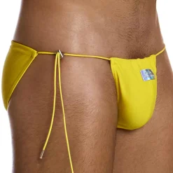 Slip de Bain Tanga Chameleon Citron