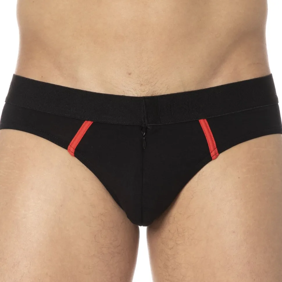 Slip Elegant Zip Noir