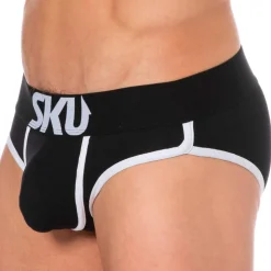 Slip Logo Coton Noir