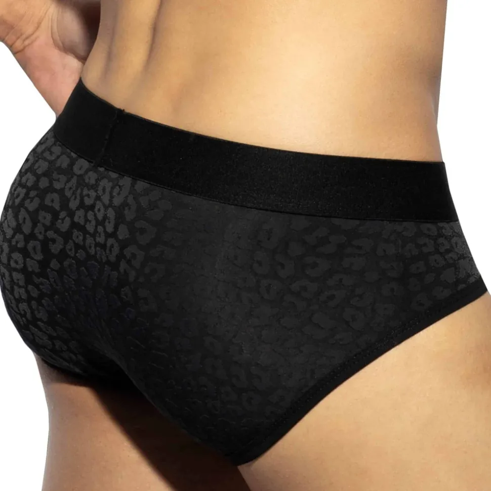 Slip Léopard Noir