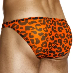 Slip Low Cut Léopard Orange