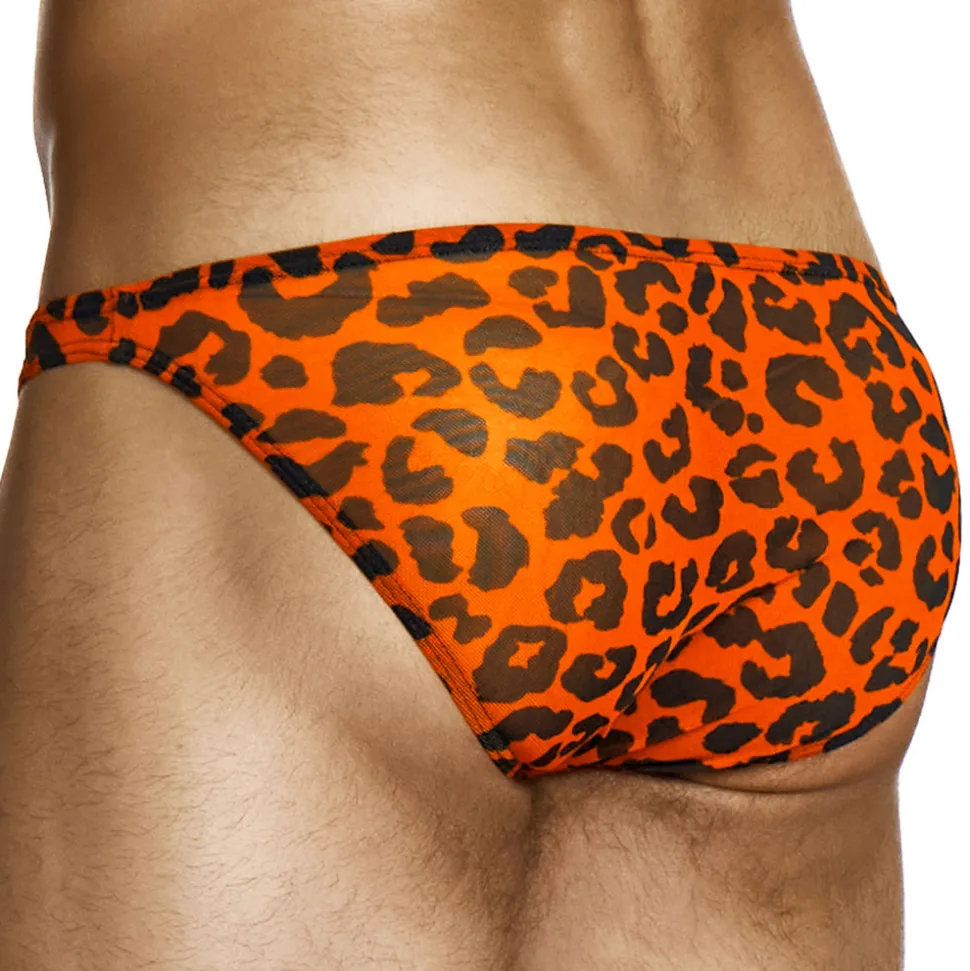 Slip Low Cut Léopard Orange
