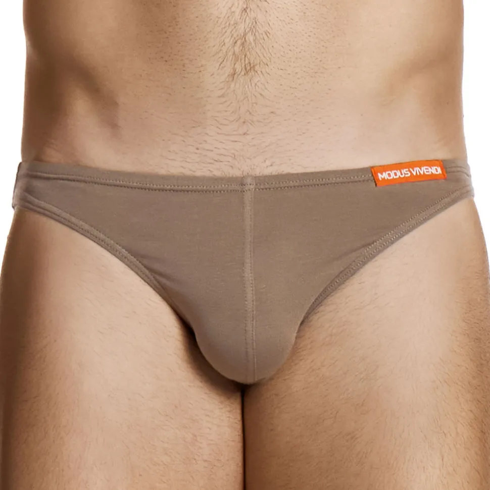 Slip Low Cut Micro Knit Coton Marron