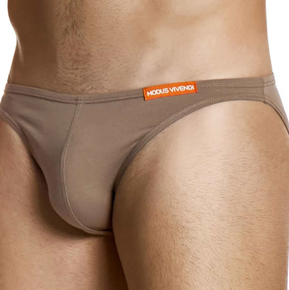Slip Low Cut Micro Knit Coton Marron