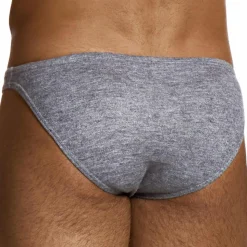 Slip Low Cut Mohair Gris Chiné