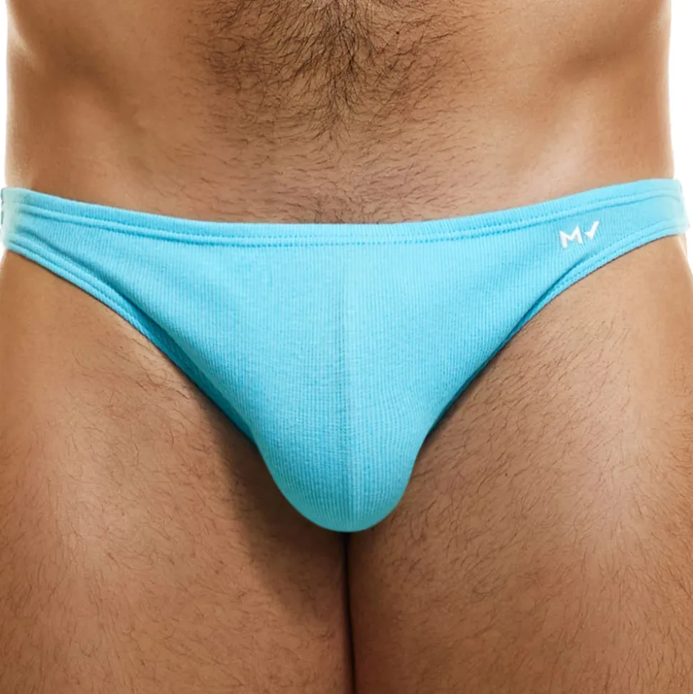 Slip Low Cut Peace Coton Bleu Turquoise