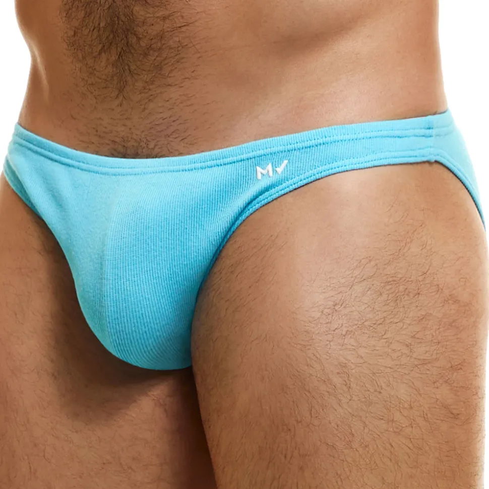 Slip Low Cut Peace Coton Bleu Turquoise