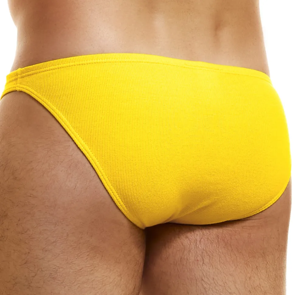 Slip Low Cut Peace Coton Jaune