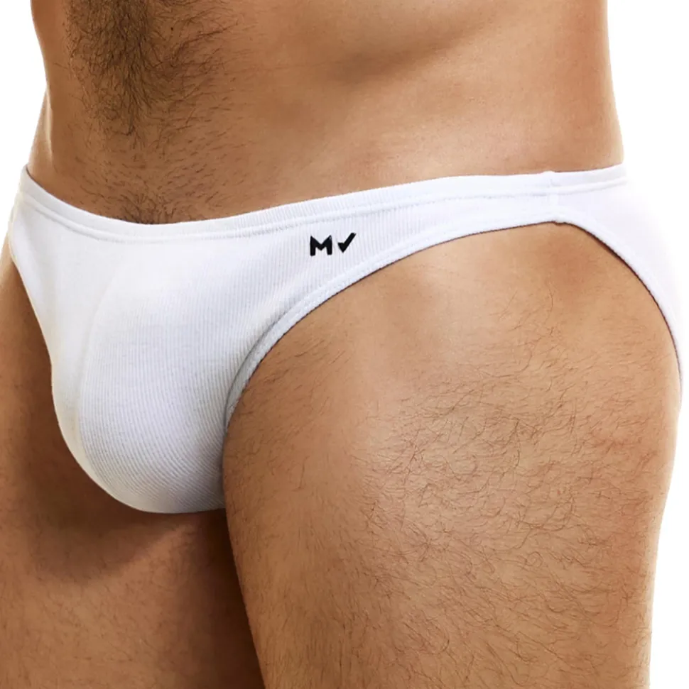 Slip Low Cut Peace Coton Blanc