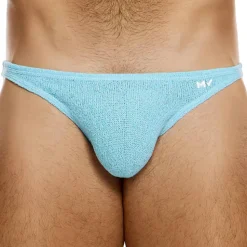 Slip Low Cut Plain Knit Bleu Clair