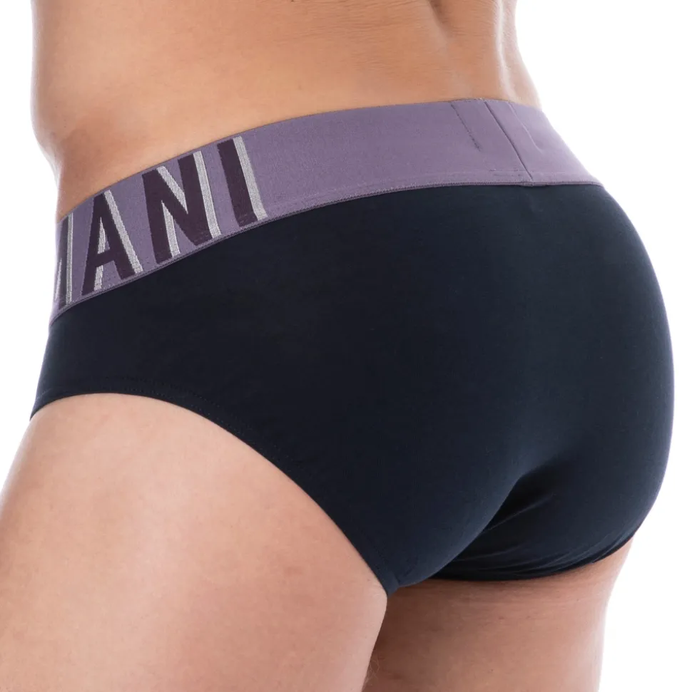 Slip Megalogo Coton Marine
