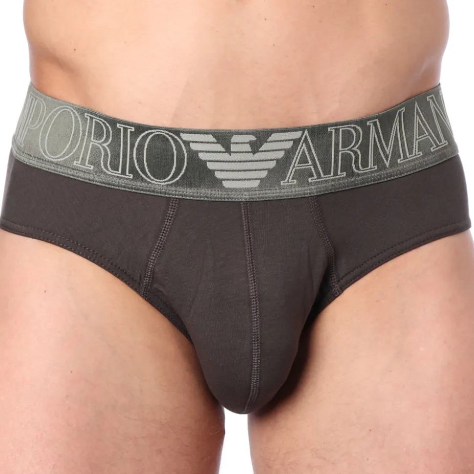Slip Megalogo Coton Marron